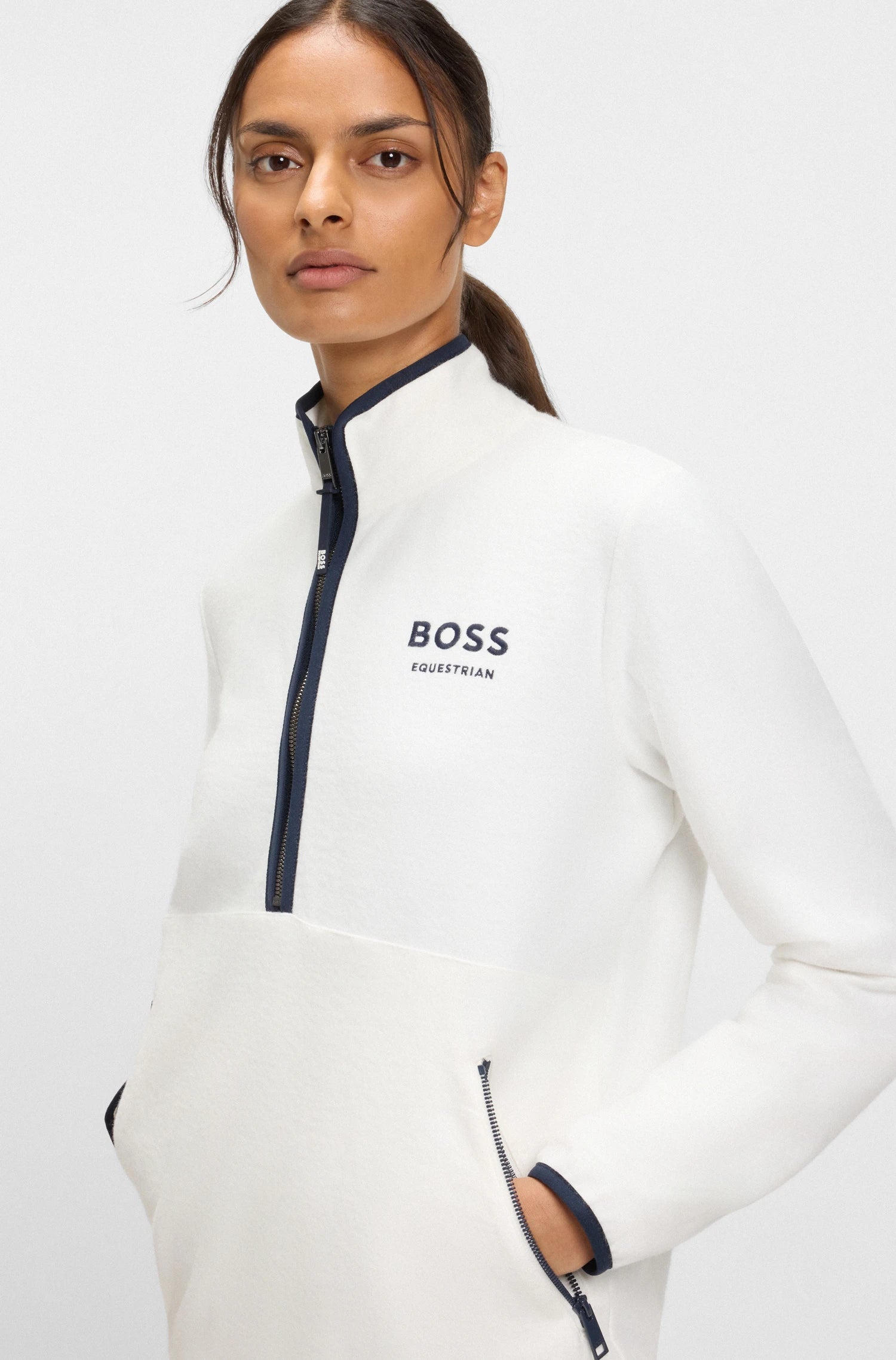 FEDORA HALF ZIP FELPA